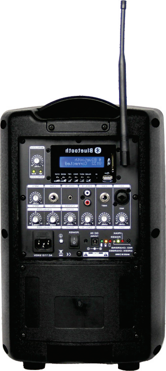 BPS08C-MP3-1 Sistemas de altavoces de activo plástico caja de batería